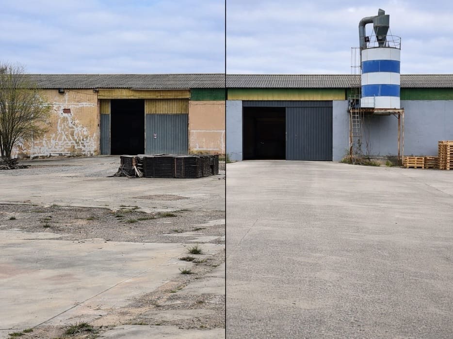 pintura fachadas nave industrial