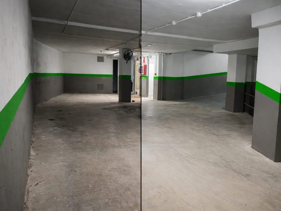 limpieza y pintura de garaje